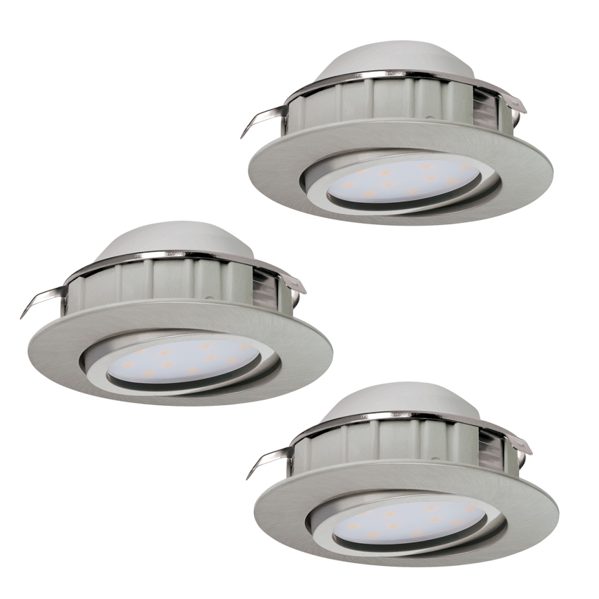 Eglo - Zestaw 3x LED Oprawa wpuszczana PINEDA 1xLED/4,9W/230V