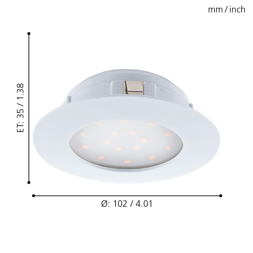Eglo - LED Oprawa wpuszczana 1xLED/11W/230V