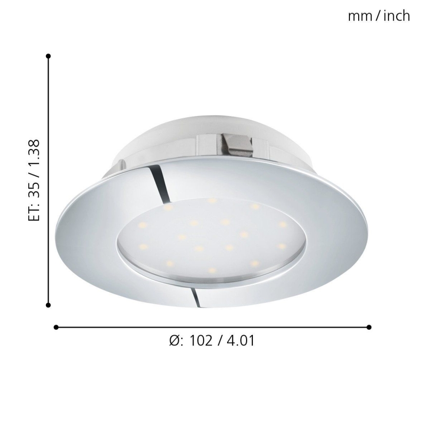 Eglo - wpuszczana oprawa sufitowa LED/12W/230V