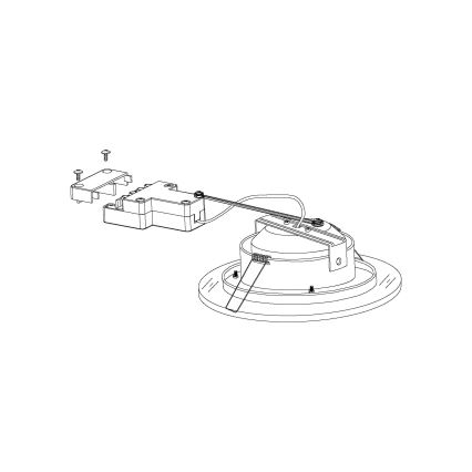 Eglo - LED Oprawa wpuszczana LED/11W/230V