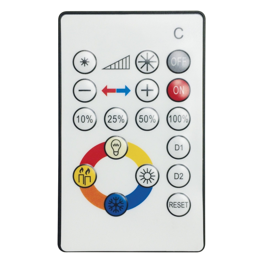 Eglo 95972 - LED ściemnialna oprawa sufitowa VOLTAGO 2 LED/20W/230V + pilot zdalnego sterowania