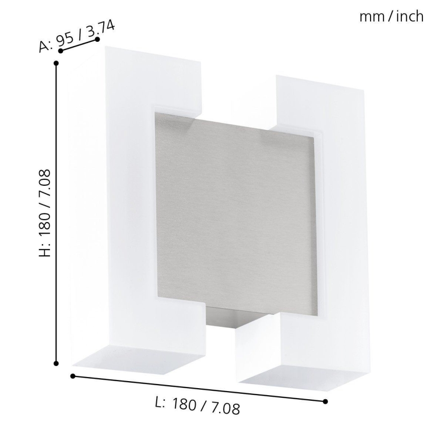 Eglo - LED Kinkiet zewnętrzny 2xLED/4,8W