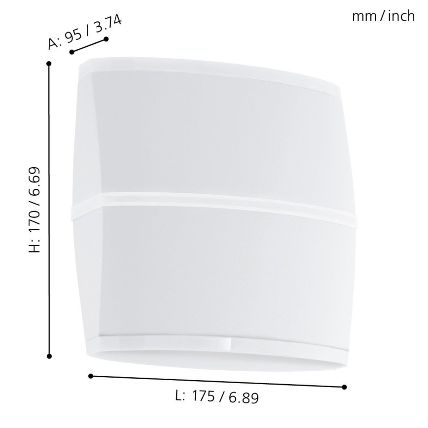 Eglo - LED Kinkiet zewnętrzny 2xLED/6W