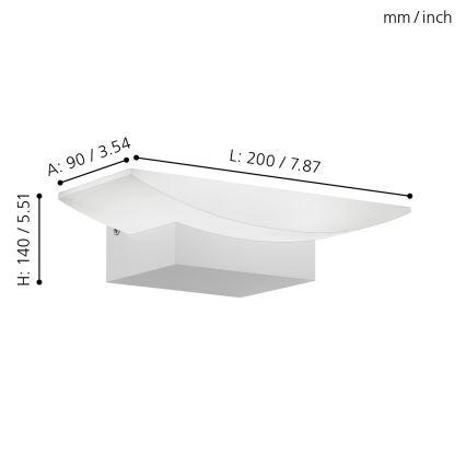 Eglo - LED kinkiet 1xLED/5,6W/230V