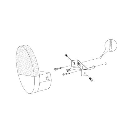 Eglo - LED Kinkiet 1xLED/4,5W/230V