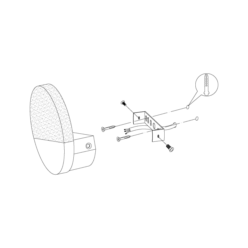 Eglo - LED Kinkiet 1xLED/4,5W/230V