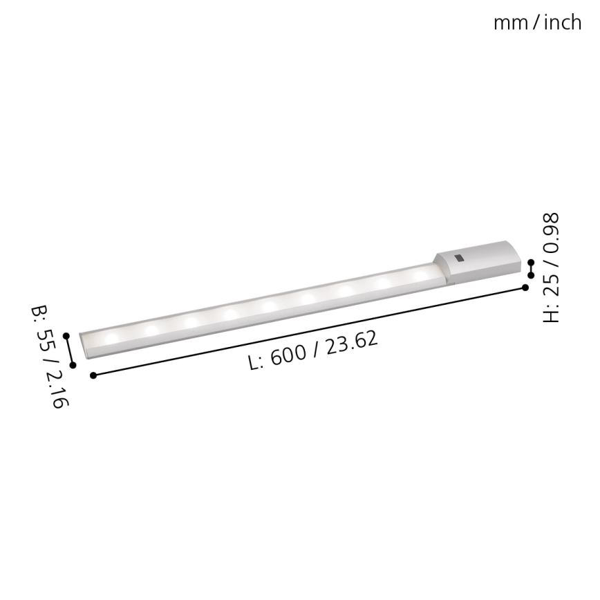 Eglo - LED Kuchenne oświetlenie podszafkowe LED/8,1W/230V