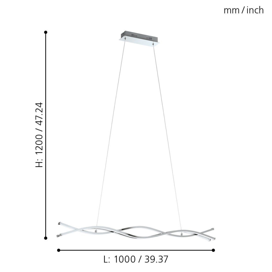 Eglo - LED Żyrandol 3xLED/13W/230V