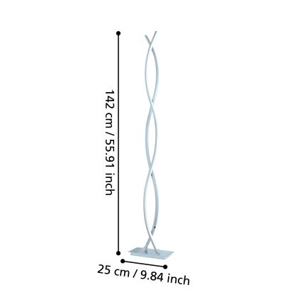 Eglo - Lampa stojąca LED/36W/230V, błyszczący chrom