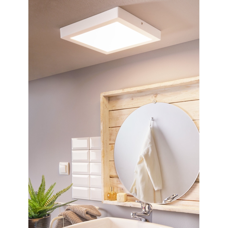 Eglo 96169 - LED Plafon łazienkowy FUEVA 1 LED/22W/230V IP44 30x30 cm