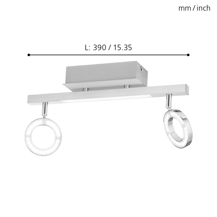 Eglo - Reflektor punktowy 2xLED/3,2W + LED/3,3/230V