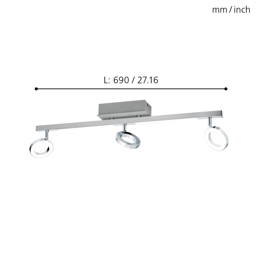 Eglo - Oprawa punktowa 3xLED/3,2W + 2xLED/3,3/230V