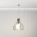 Eglo 96211 - Lampa wisząca na lince TINDORI 1xE27/60W/230V śr. 50 cm biała