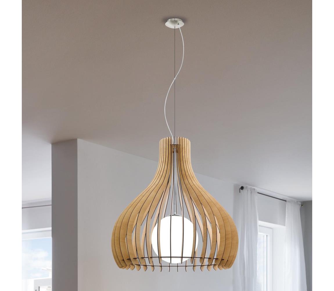 Eglo 96211 - Żyrandol TINDORI 1xE27/60W/230V