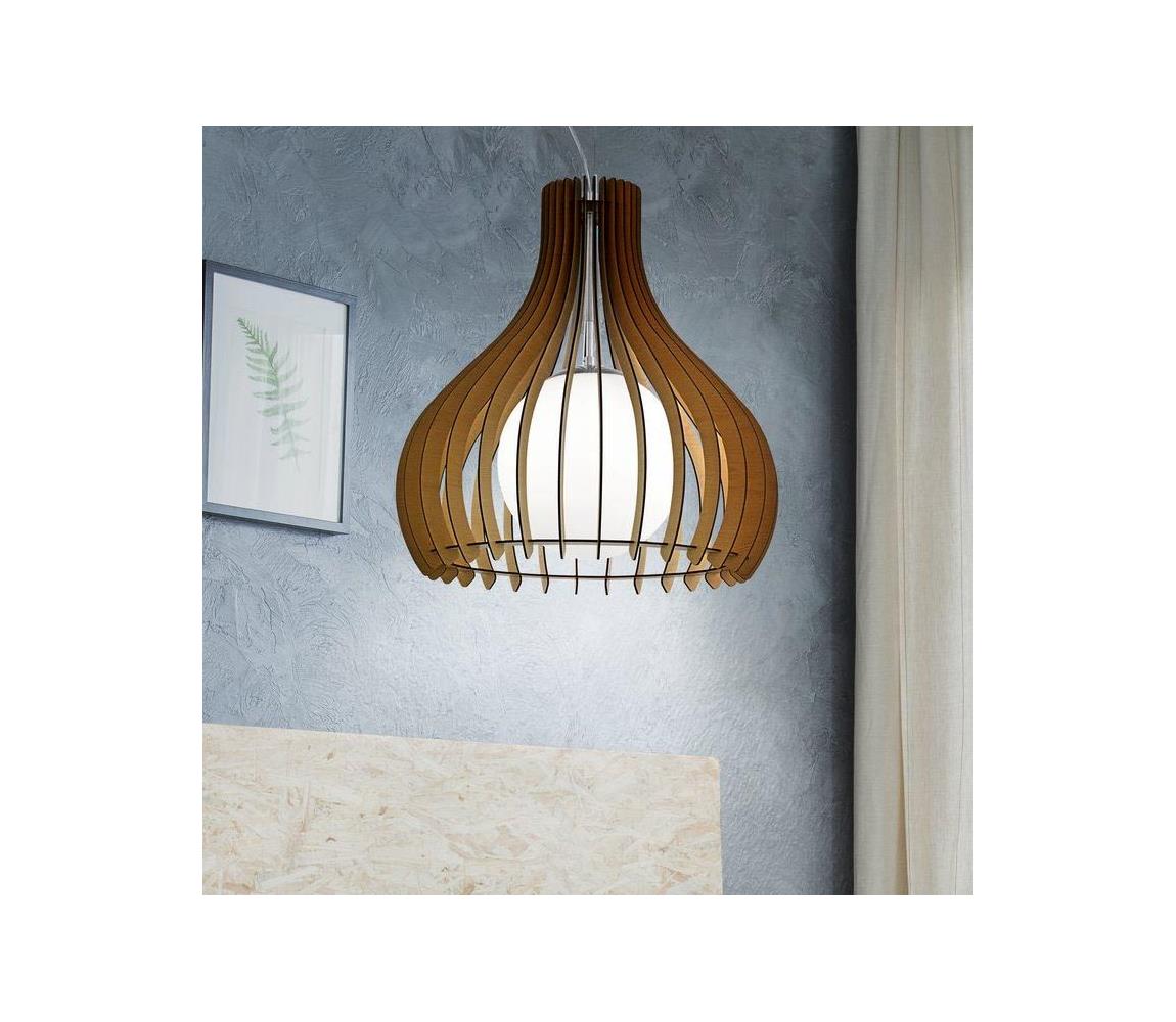 Eglo 96214 - Żyrandol TINDORI 1xE27/60W/230V