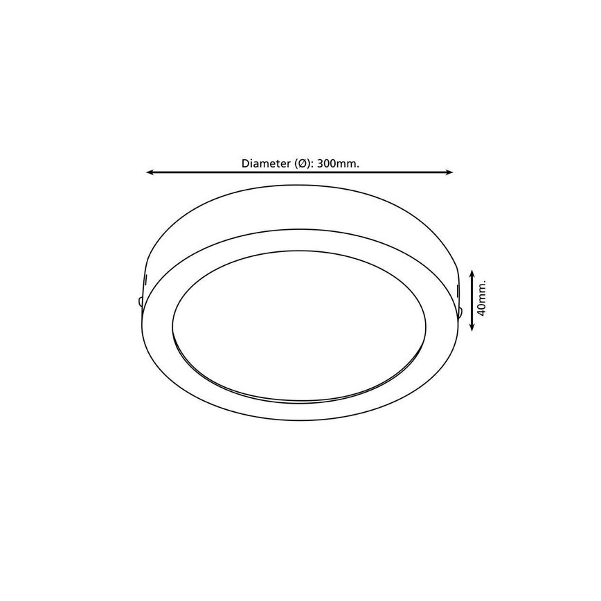 Eglo 96246 - Oprawa łazienkowa LED FUEVA 1 LED/22W/230V IP44 śr. 30 cm