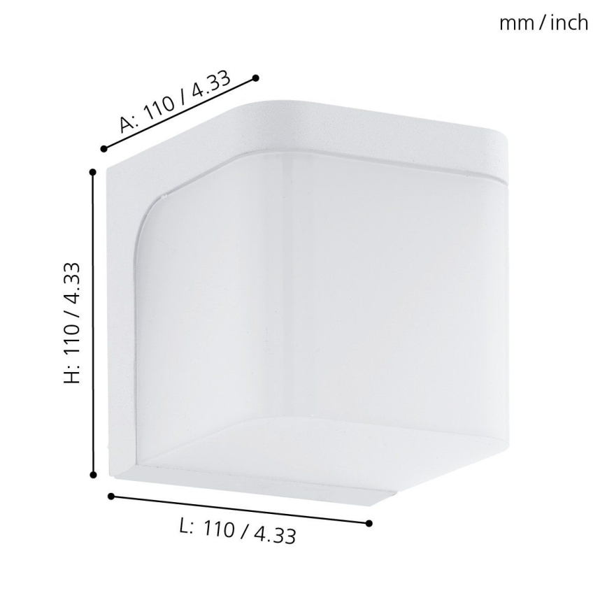 Eglo - LED Kinkiet zewnętrzny LED/4,9W/230V IP44