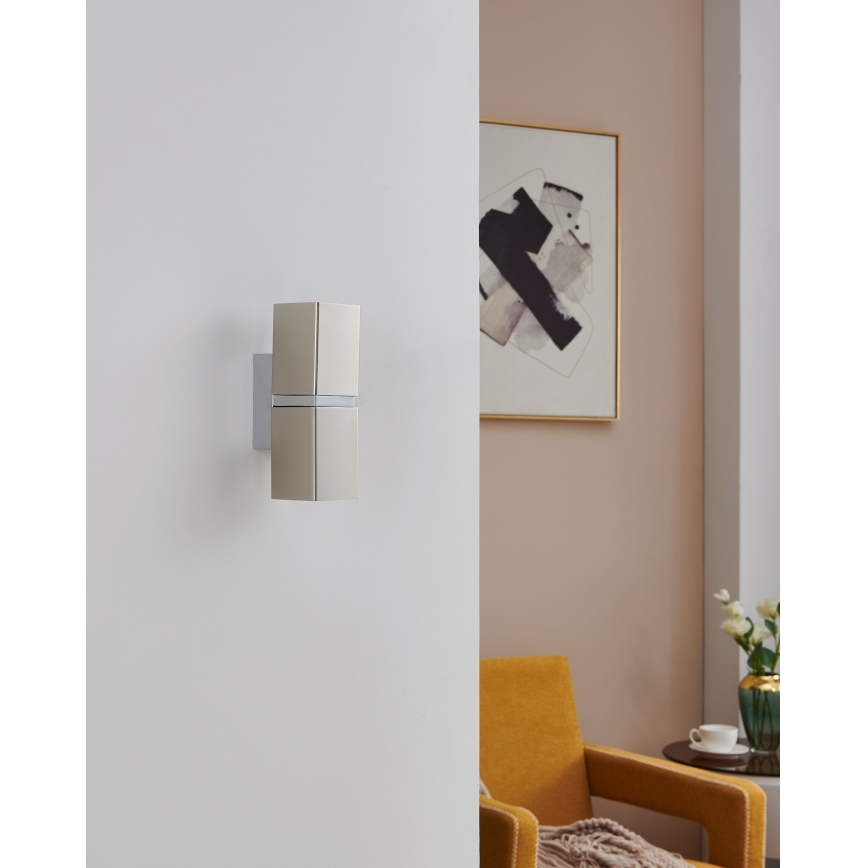 Eglo 96264 - Kinkiet LED PASSA 2xGU10/2,8W/230V kwadratowy