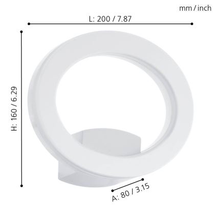 Eglo - LED Kinkiet zewnętrzny LED/10W/230V