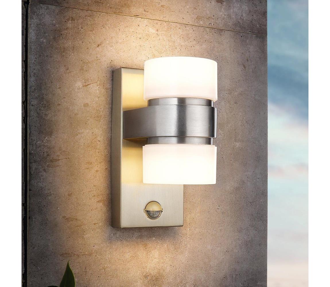 Eglo 96277 - LED Kinkiet zewnętrzny z czujnikiem ATOLLARI 2xLED/6W
