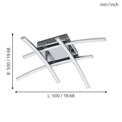 Eglo - LED Żyrandol natynkowy 4xLED/5W/230V