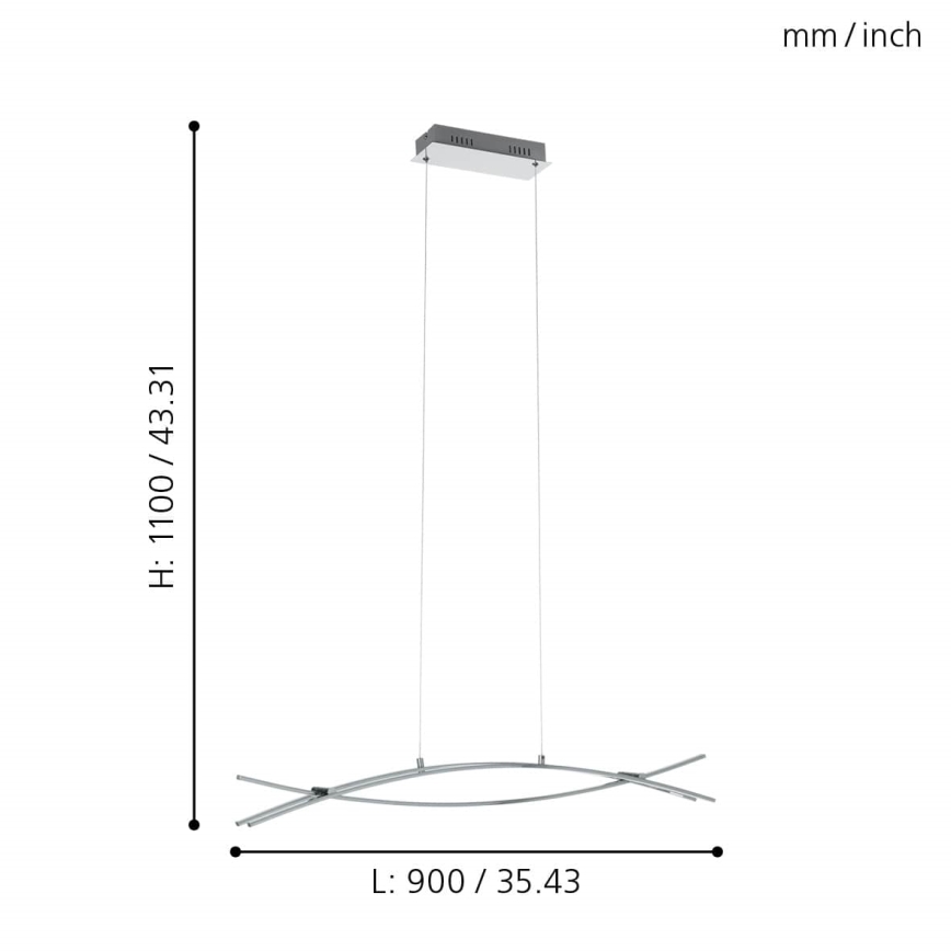 Eglo - LED Żyrandol na drutu 3xLED/9W/230V