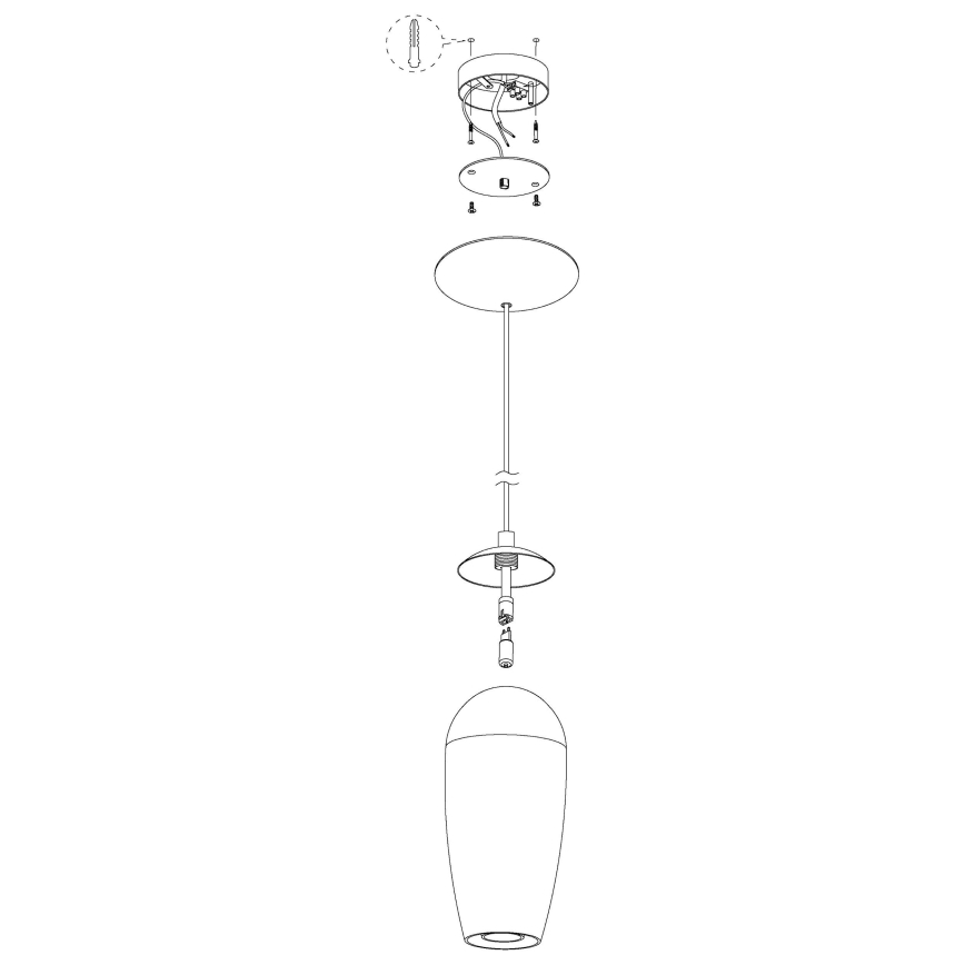 Eglo - LED Żyrandol na drutu 1xG9/2,5W/230V
