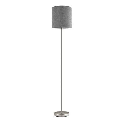Eglo 96377 - Lampa podłogowa PASTERI 1xE27/60W/230V szary