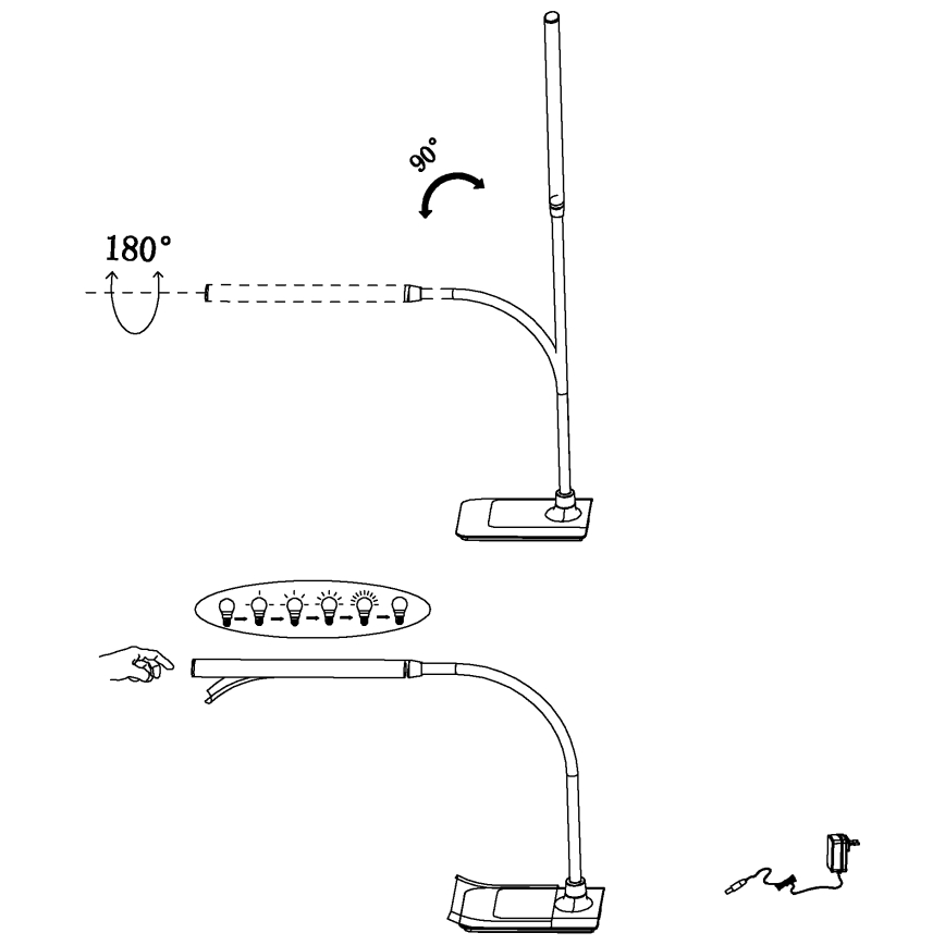 Eglo - LED Lampa stołowa LED/3,5W/230V biały