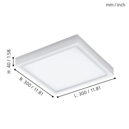 Eglo 96494 - Plafon zewnętrzny ARGOLIS LED/22W IP44