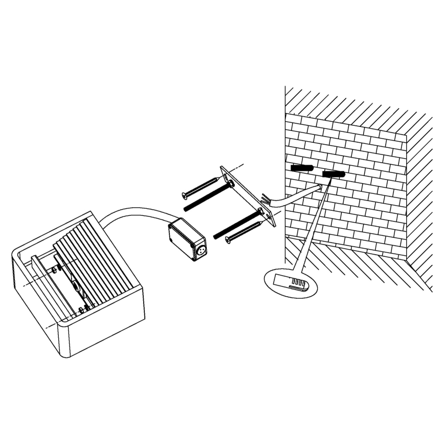 Eglo 96497 - Zewnętrzny kinkiet LED DONINNI LED/6W/230V IP44