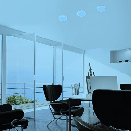 Eglo - LED RGBW ściemnialna lampa sufitowa FUEVA-C LED/15,6W/230V Bluetooth śr. 22,5 cm