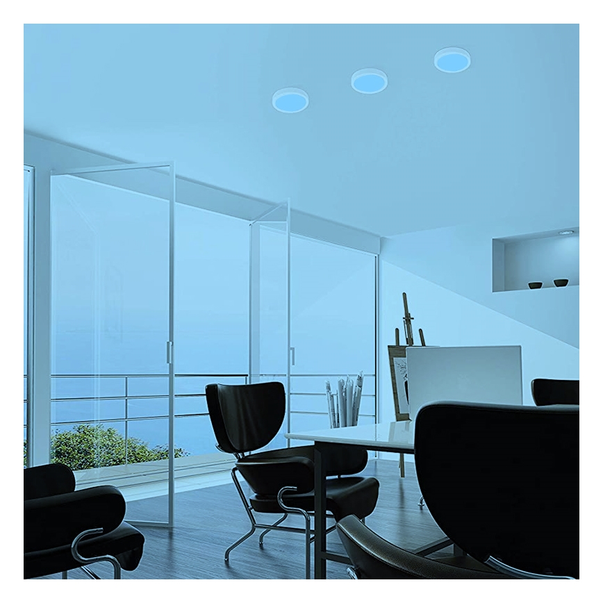 Eglo - LED RGBW ściemnialna lampa sufitowa FUEVA-C LED/15,6W/230V Bluetooth śr. 22,5 cm