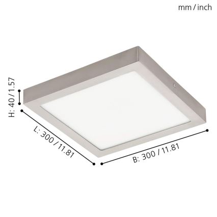 Eglo - LED RGBW Plafon ściemnialny FUEVA-C LED/21W/230V