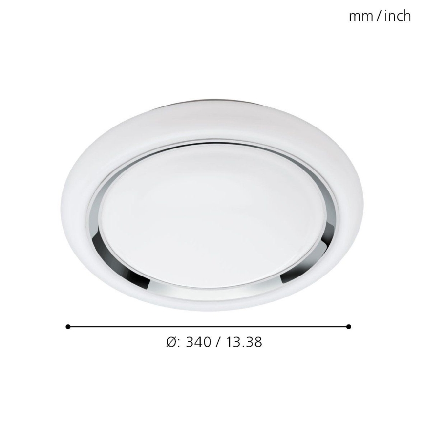 Eglo - LED Ściemnialne oświetlenie ścienno-sufitowe CAPASSO-C LED/17W/230V