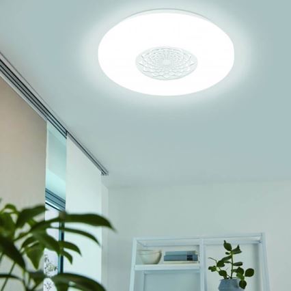 Eglo - LED RGBW Ściemnialna lampa sufitowa ścienna CAPASSO-C LED/17W/230V