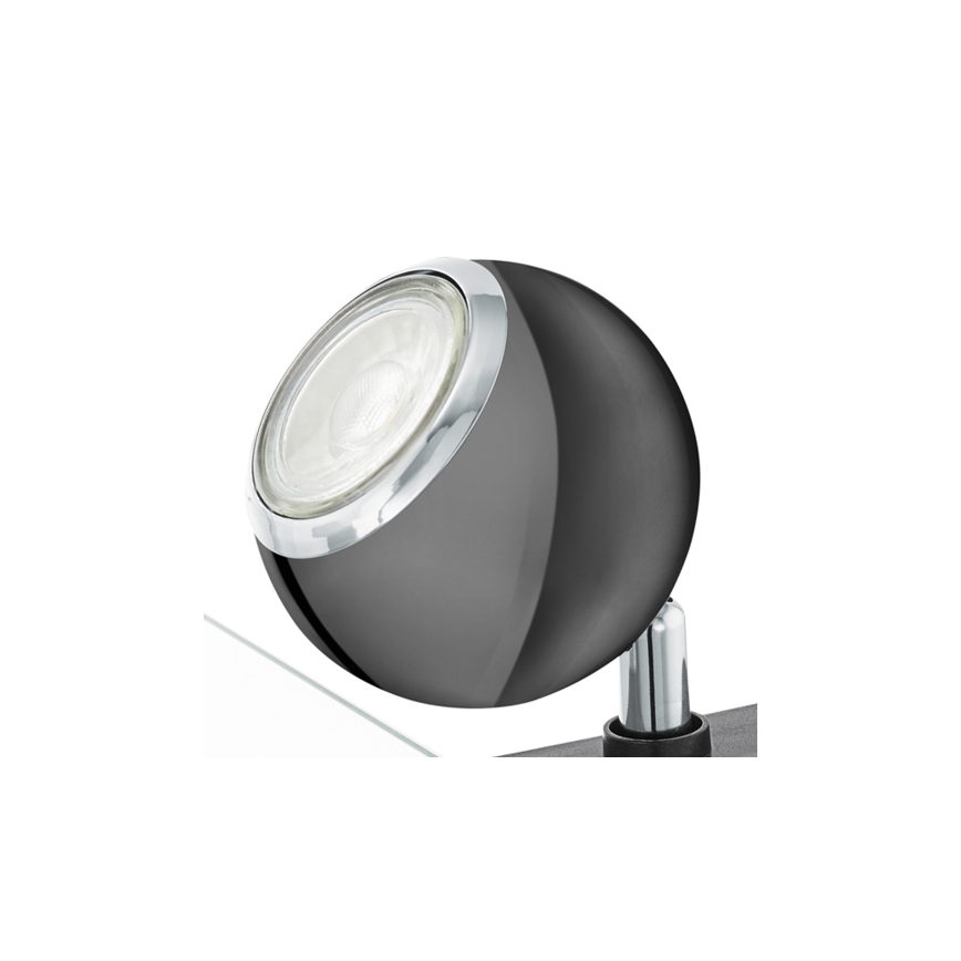 Eglo 96838 - LED Oświetlenie punktowe z klipsem BIMEDA 1xGU10/3,3W/230V czarny