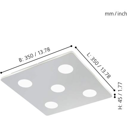 Eglo - LED Plafon 5xLED/4,5W/230V