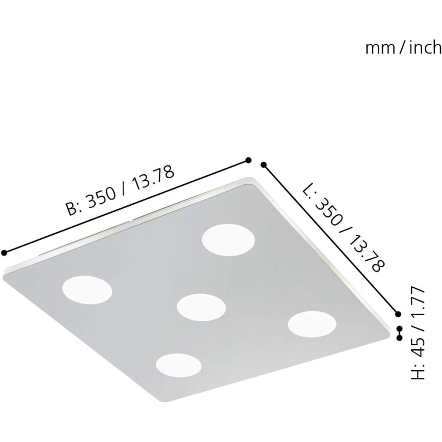 Eglo - LED Plafon 5xLED/4,5W/230V