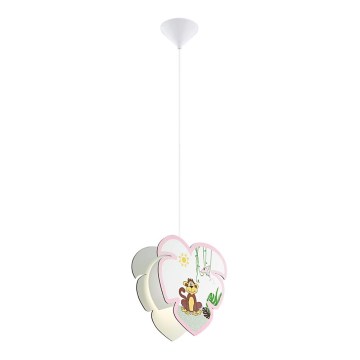 Eglo 96951 - Żyrandol dziecięcy na lince LOUIE 1xE27/60W/230V
