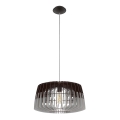 Eglo 96956 - Lampa wisząca na przewodzie ARTANA 1xE27/60W/230V szara/czarna 480mm