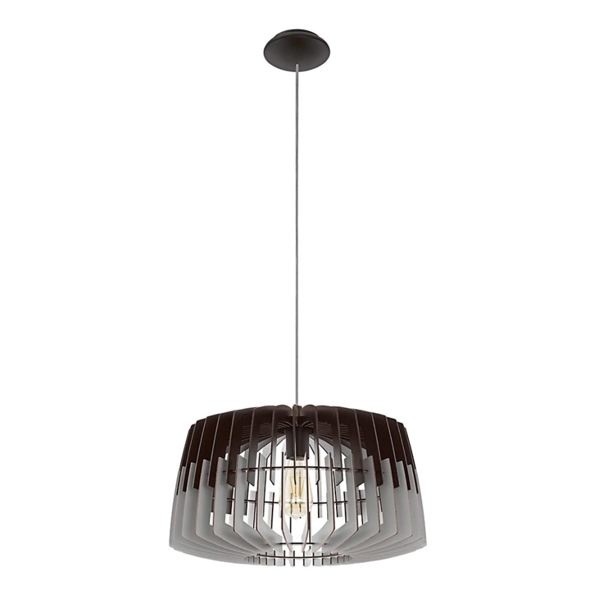 Eglo 96956 - Lampa wisząca na przewodzie ARTANA 1xE27/60W/230V szara/czarna 480mm