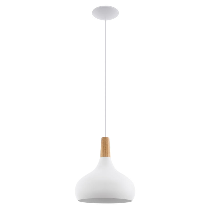 Eglo - Lampa wisząca 1xE27/60W/230V śr. 28 cm biała