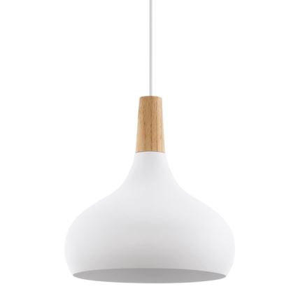 Eglo - Lampa wisząca 1xE27/60W/230V śr. 28 cm biała