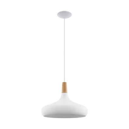 Eglo - Lampa wisząca 1xE27/60W/230V śr. 40 cm biała