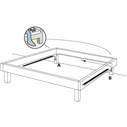 Eglo - ZESTAW 2x LED taśma z czujnikiem ruchu 2xLED/36x0.1W/230V