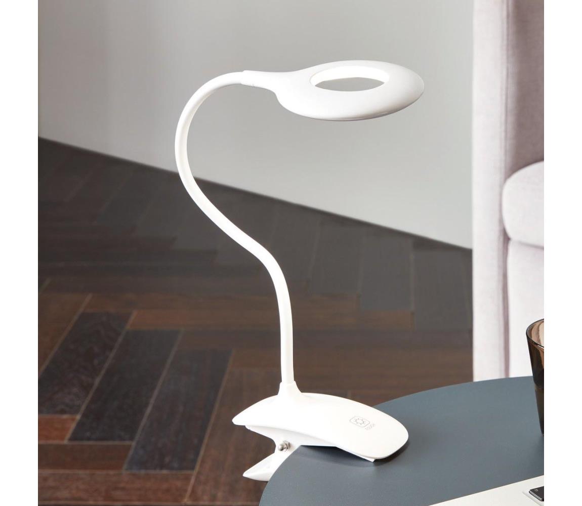 Eglo 97077 - LED Ściemnialna lampa z klipsem CABADO 1xLED/3W/230V biała
