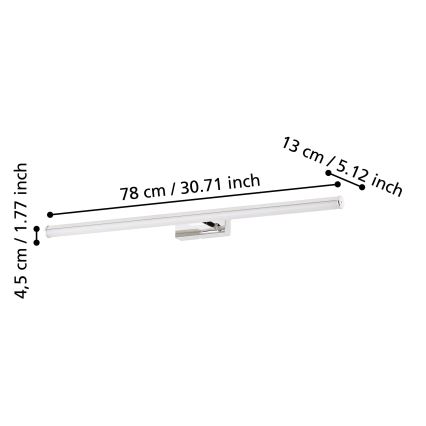 Eglo - Oświetlenie LED do lustra łazienkowego LED/14W/230V IP44