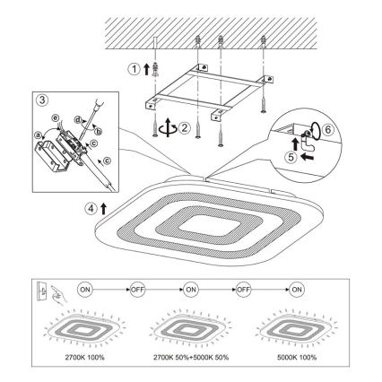 Eglo 97086 - LED Plafon REDUCTA 1 1xLED/30W/230V ściemnialny
