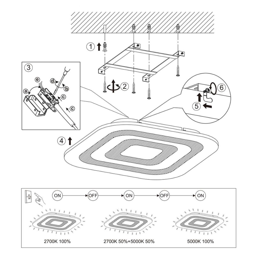 Eglo 97086 - LED Plafon REDUCTA 1 1xLED/30W/230V ściemnialny